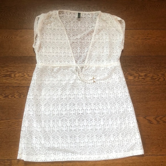 Lauren Ralph Lauren Other - Ralph Lauren White Crochet Cover Up Dress S